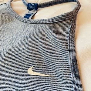 Nike Dri-Fit Navy/ White Tank
